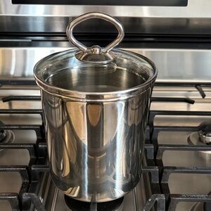 William Sonoma Stainless Steel Kitchen Canister with Lid